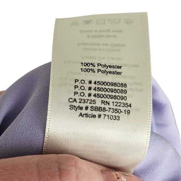 Aritzia Little Moon Pastel Purple Button Front Mini Skirt Sz 0 - Picture 6 of 6